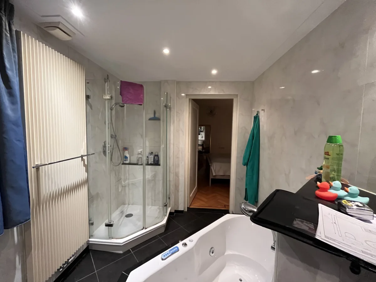 Badkamer natuursteen wastafel – natuurlijk stijl – Oosterbeek (foto 25)