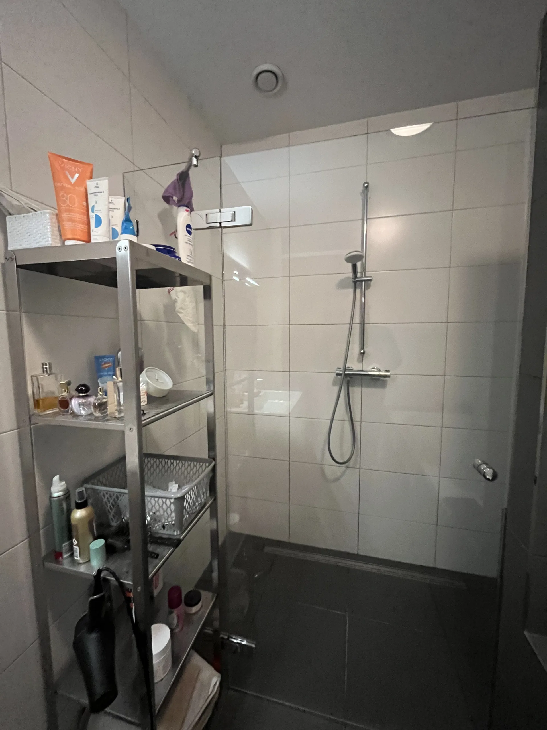 Voor de renovatie – Badkamer met douche zonder voegen