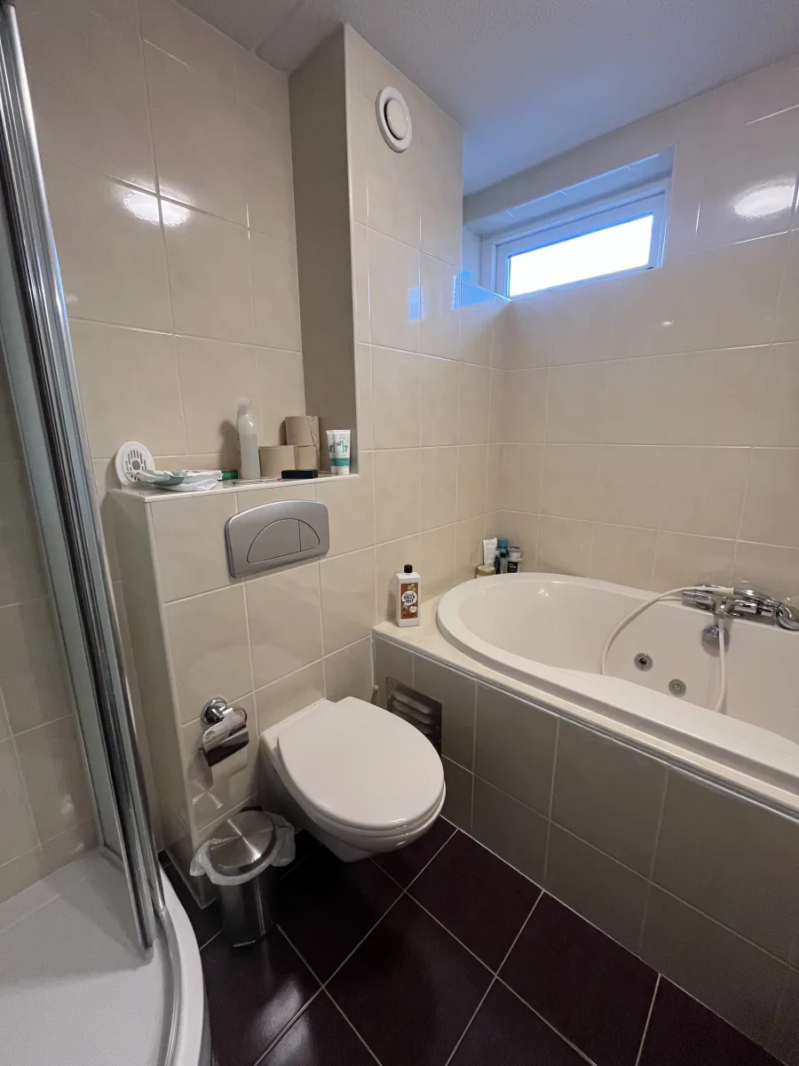 Badkamer met Hexagon-zeshoek tegel – modern stijl – Veenendaal (foto 10)