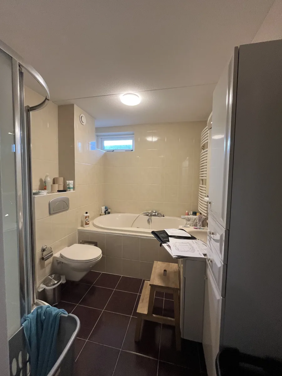 Badkamer met Hexagon-zeshoek tegel – modern stijl – Veenendaal (foto 9)