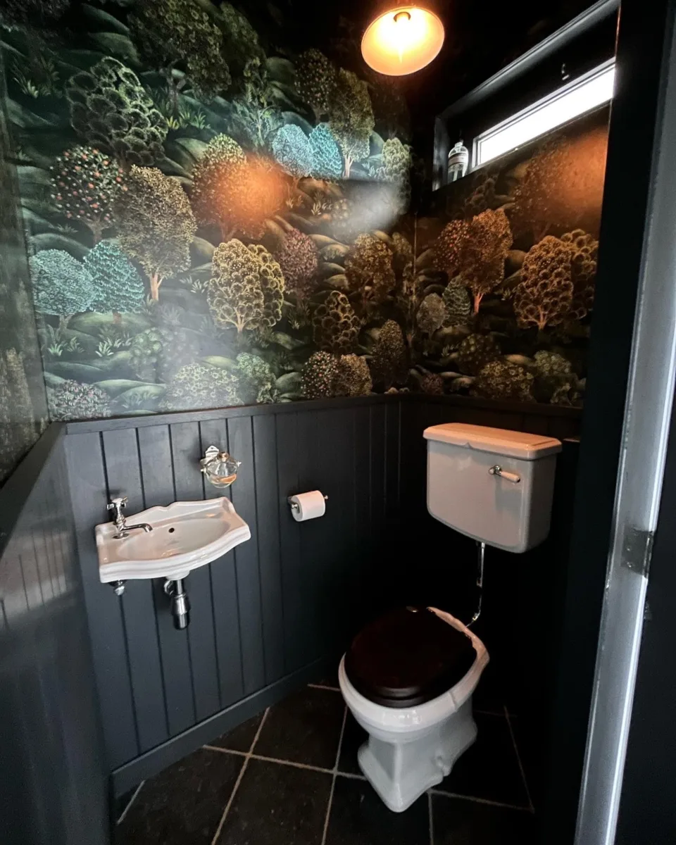 Toiletruimte Engels Windsor sanitair St. James – landelijk stijl – Buren