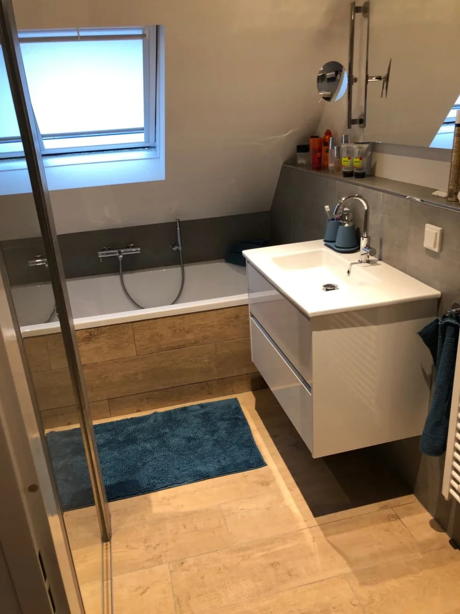 Badkamer schuine kap – modern stijl – ede (foto 8)