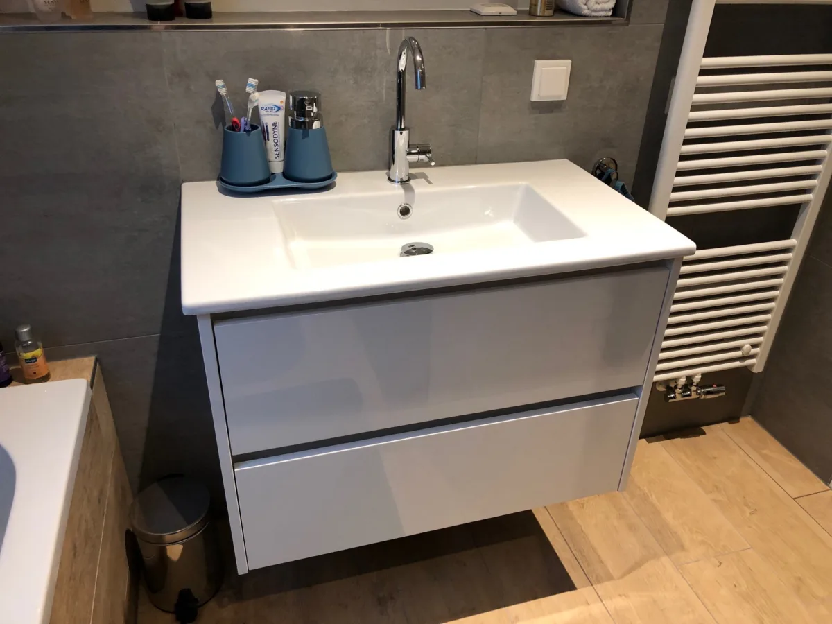 Badkamer schuine kap – modern stijl – ede (foto 9)