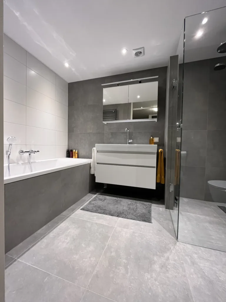 Badkamer met sunhower Pure XL infrarood – modern stijl – Veenendaal