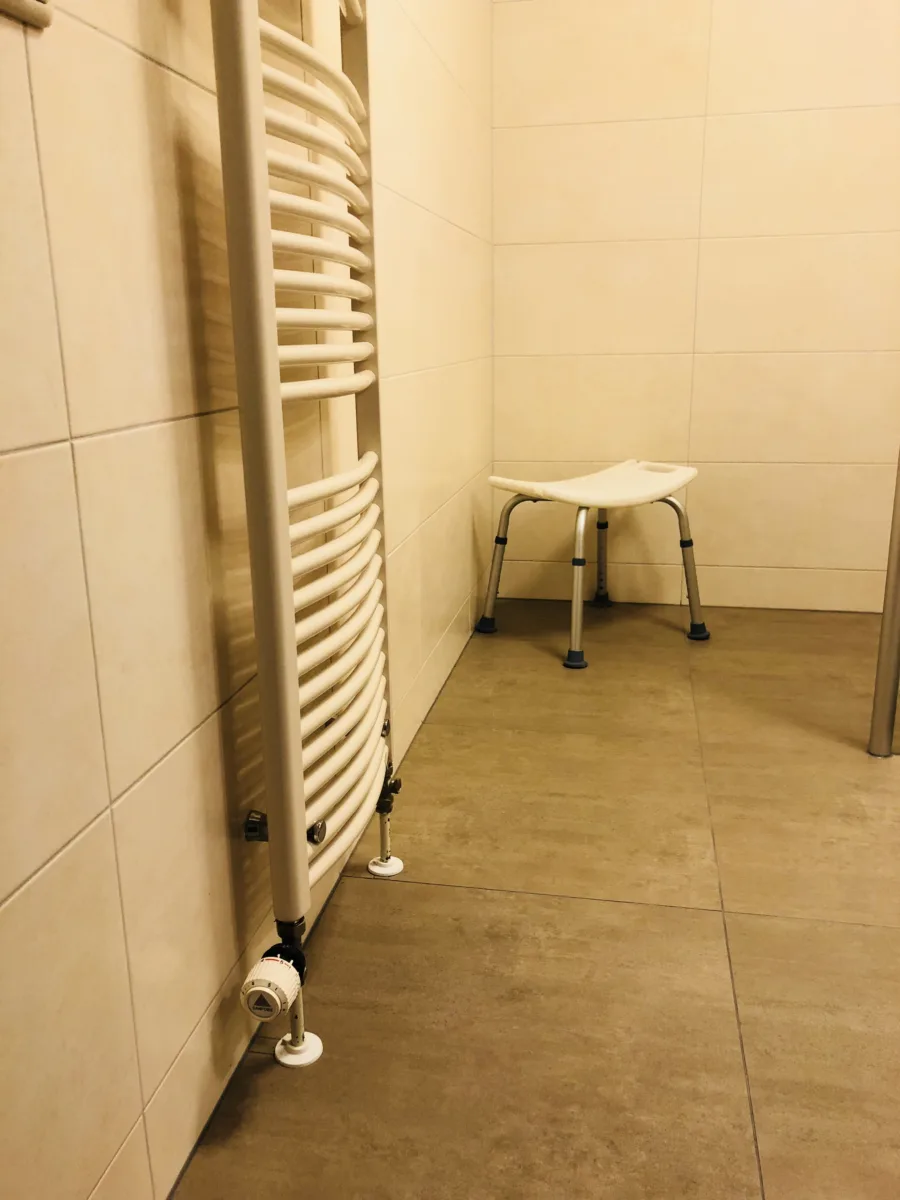 Badkamer met inloopdouche met plafond stabilisatie – ergonomisch stijl – Wageningen (foto 6)
