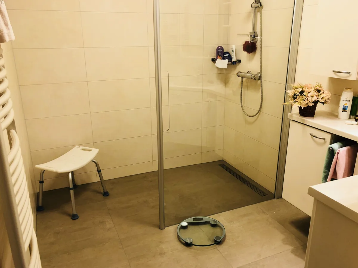 Badkamer met inloopdouche met plafond stabilisatie – ergonomisch stijl – Wageningen (foto 3)