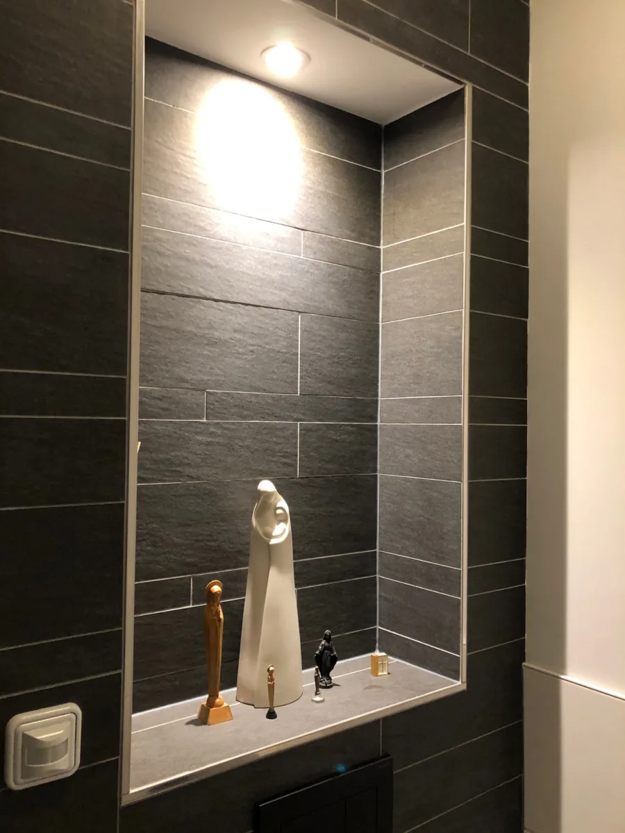 black & white badkamer en toilet – modern stijl – Utrecht (foto 6)