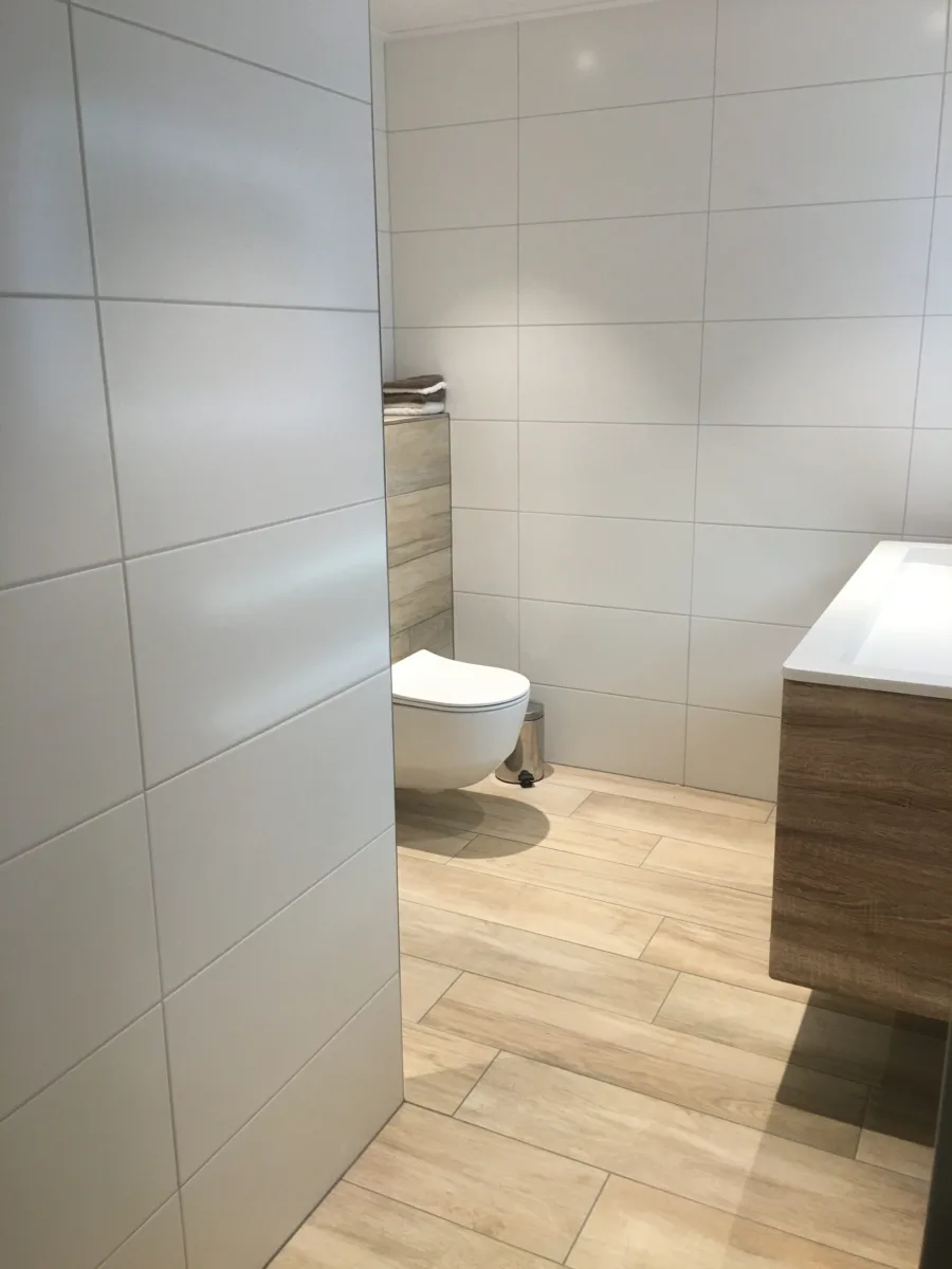 Toilet toevoegen in nieuwe badkamer (renovatie) – modern stijl – Nieuwegein (foto 3)