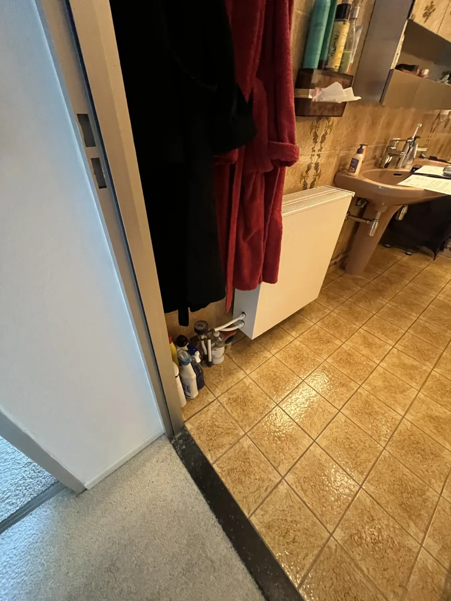 Badkamer met glazen inloopdouche tot aan het plafond – modern stijl – Doorwerth (foto 20)