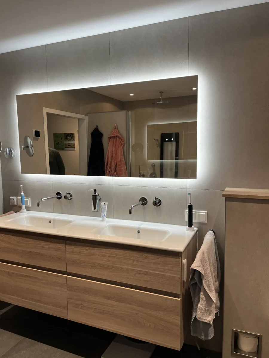 Badkamer sunshower en zitje onder de douche – modern stijl – Veenendaal (foto 7)