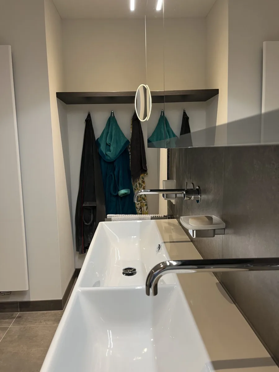 Royale sunshower badkamer met Geberit Mera douche-wc – modern stijl – Bemmel (foto 3)