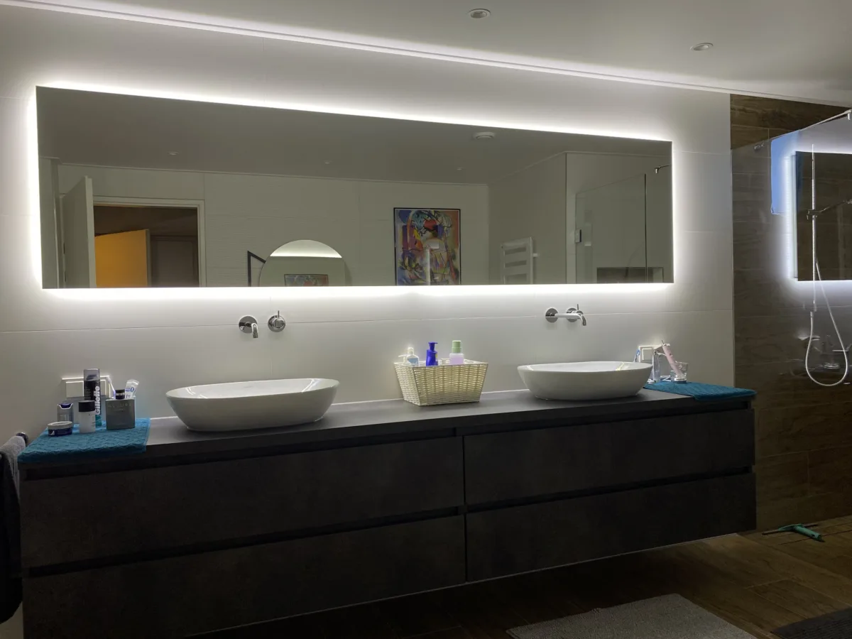 Badkamer souterrain en twee toiletruimtes – badkamers met hout stijl – Rhenen (foto 5)