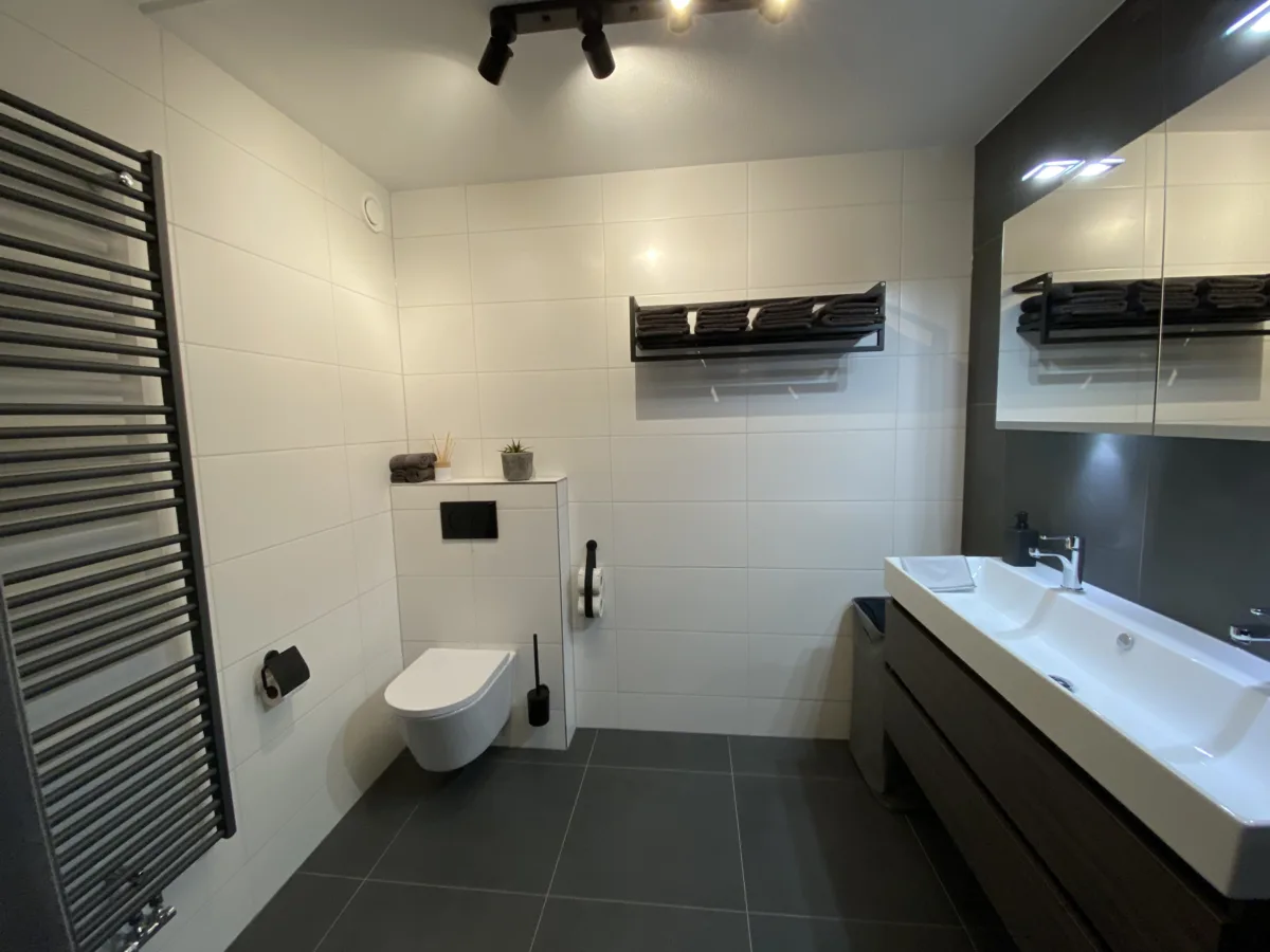 Badkamer inloopdouche zwart – modern stijl – Veenendaal (foto 7)