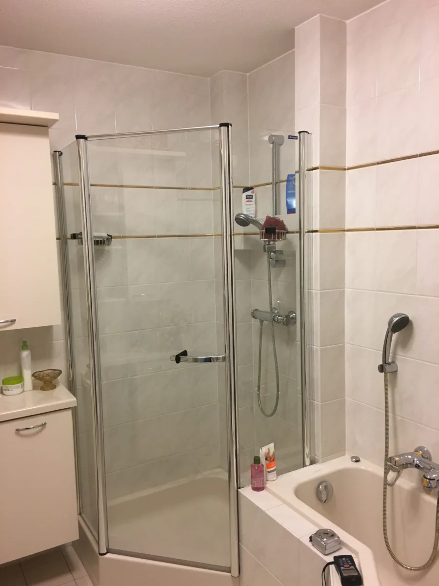 Badkamer met inloopdouche met plafond stabilisatie – ergonomisch stijl – Wageningen (foto 7)